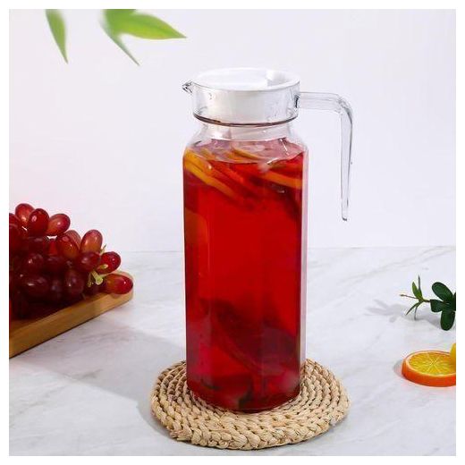 Generic Elegant Glass Teapot / Serving Pitcher with Wooden Lid (2 pack) - image 3