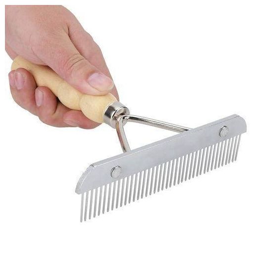 Generic Ergonomic Pet Grooming Rake and Undercoat Shedding Comb