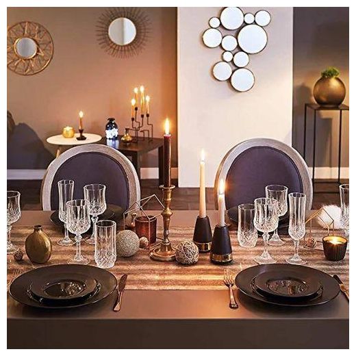 Generic 6 Pieces Of Diamond Champaign Flute Wine Glasses Coffee Cup Champagne Glass Gift Crystal Goblet Family French Style Champagne Cups Sweet Wine Glass Sparkling Wine Glass Wedding Wine Glass - image 3