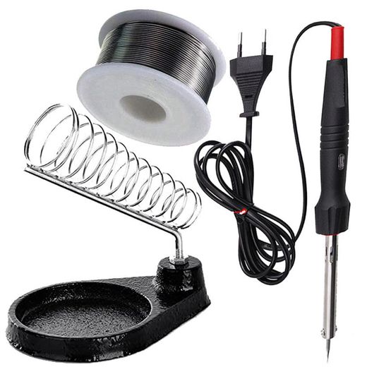 Generic Soldering Gun Iron Stand,Soldering Wire Roller,Soldering Iron 60watts-Multi