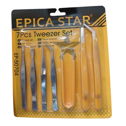 Epica Star 7pcs tweezer set
