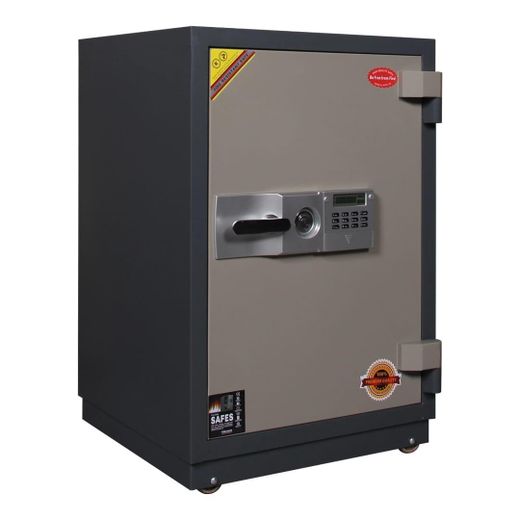 Generic Fireproof Safe Box for Valuables, Anti-Theft Security Cabinet with Double Lock, Ideal for Document and Jewelry Protection - Anti-Burglar Safe with an Adjustable Shelf, Digital Keypad and Dual Locks Besides an Internal Lockable Drawer- Multicolor - image 2