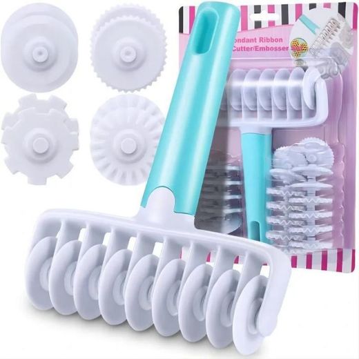 Generic Adjustable Multi-Wheel Fondant Ribbon Cutter & Embosser.