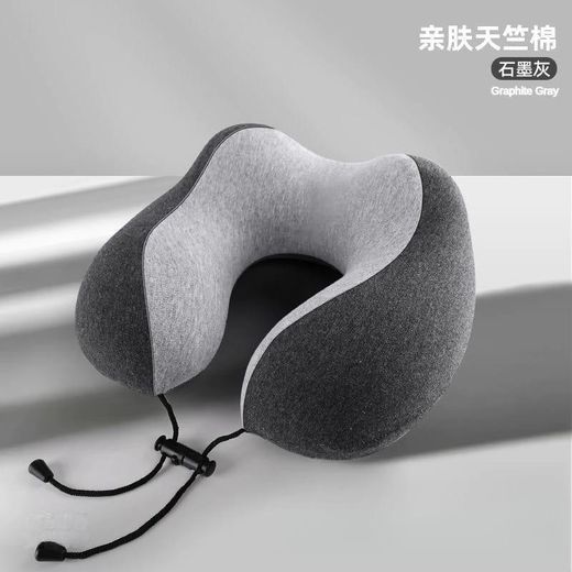 Generic Memory Foam Travel Pillow for Neck Support – Soft Washable Cover Compact Neck Pillow for Airplane, Car & Home Use  Convenient & Portable U Shaped Pillows, Airplane pillow for Home, Office, Camping, Travelling, Sleeping - image 4