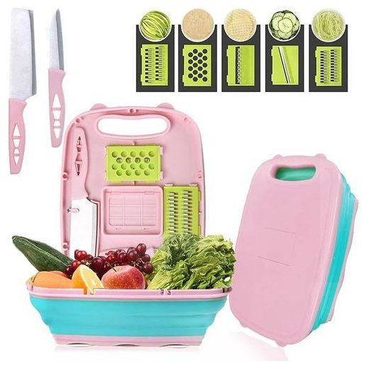 Generic Multifunctional Kitchen Slicer, Grater, and Prep Set - Multicolor