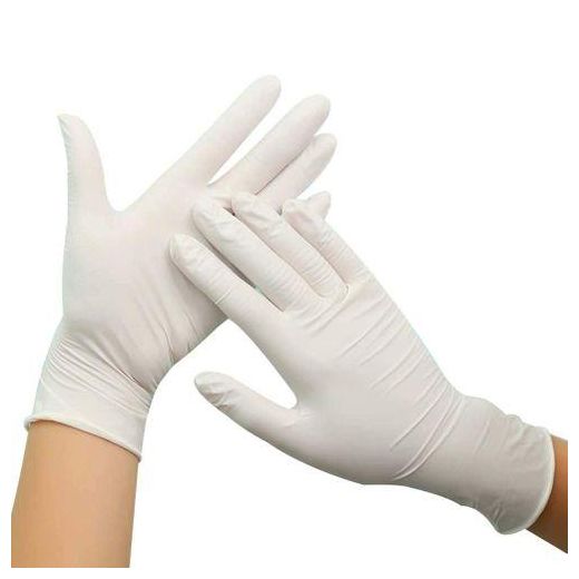 Generic Universal Latex Gloves Disposable White Non-Slip Acid