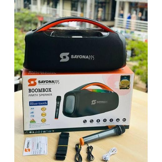 Sayona Rechargeable Party speaker 12000w With Wireless Microphone And Heavy Sound - image 2