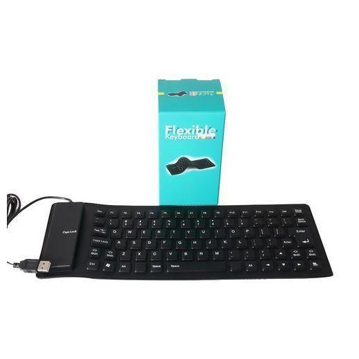 DELL Flexible USB Silicone Gel Full-Sized Keyboard - Black. - image 2