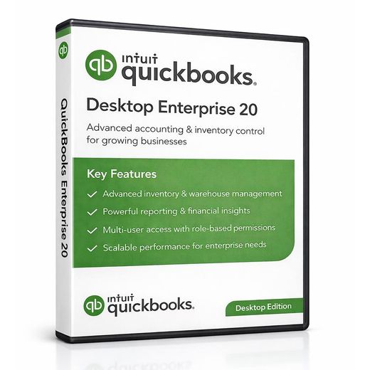 Quickbooks Desktop Enterprise 2020 (US) – Licensed Edition, 1 User