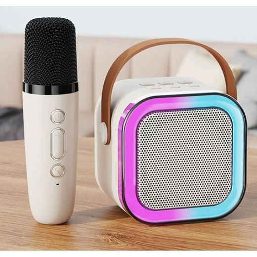 Generic Portable Bluetooth Karaoke Speaker with Microphone RGB Light Home KTV