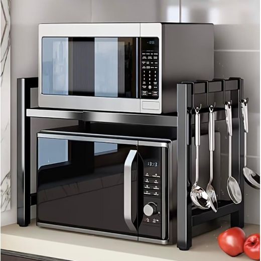 Generic Expandable microwave rack  heavy duty carbon steel - image 2