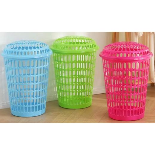 Generic Plastic Laundry Basket With A Lid Plus Free Detergent - image 3