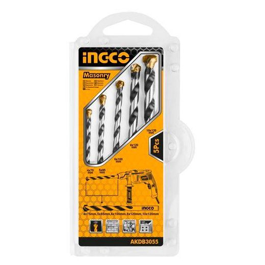 INGCO  AKDB3055 5pcs Masonry Drill Bit Set - Orange