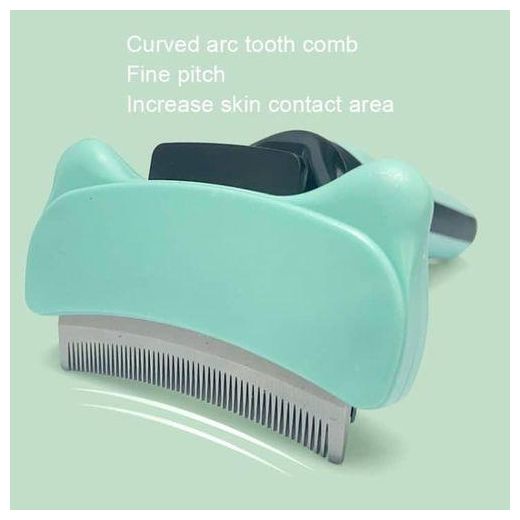 Generic Pet Automatic Hair Removal Comb Curved Cat and Dog Open-knot Comb