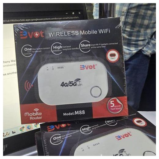 Generic BVOT Universal 4G/5G Portable Pocket Wifi Hotspot Mifi â€“ Fast Mobile Data Connection for Airtel, Safaricom, and Telkom