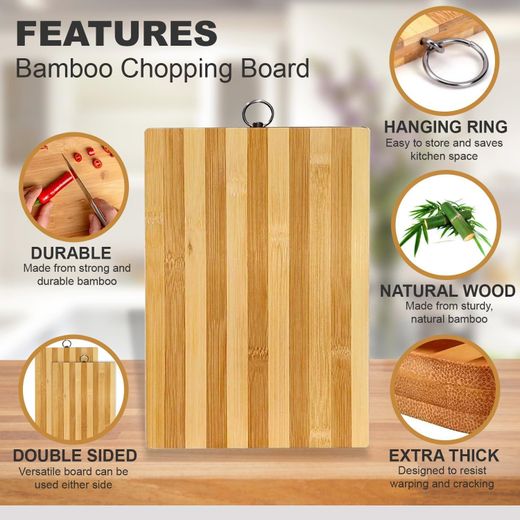 Generic Bamboo Chopping Board - Small size - image 2