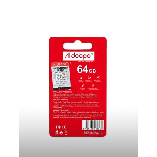 Aldeepo 64GB Memory Card (Original and True Capacity, no files affected in transfer) - image 2