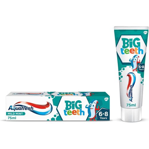 Aquafresh Toothpaste For Kids, Big Teeth Toothpaste For Children 6-8 Years, 50ml