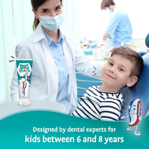Aquafresh Toothpaste For Kids, Big Teeth Toothpaste For Children 6-8 Years, 50ml - image 3