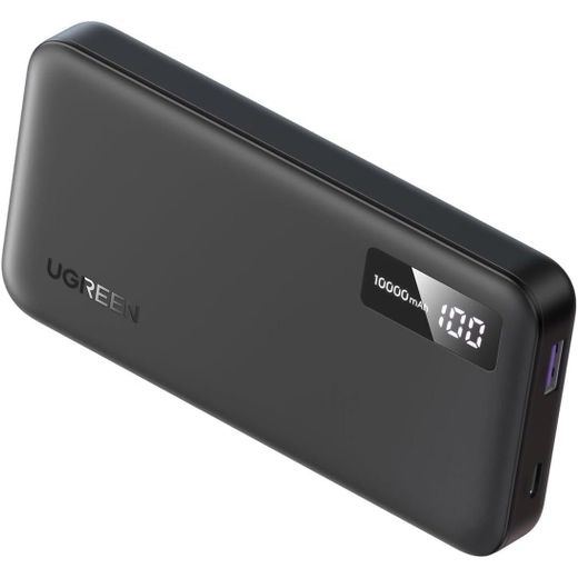 Ugreen Portable Powerbank 10000mAh, USB + USB-C 20W PD - black
