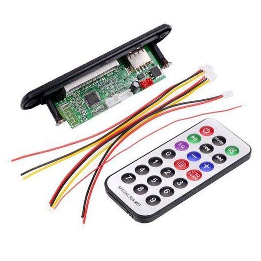 Other 12V Bluetooth MP3 WMA FM AUX Decoder Board Audio Module TF SD Card USB Radio Black - image 2