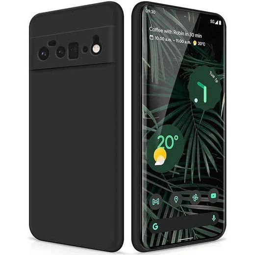 Google  Pixel 6 Pro Signature Series: Ultra-Slim Liquid Silicone Protective Shell – Obsidian Black - image 2