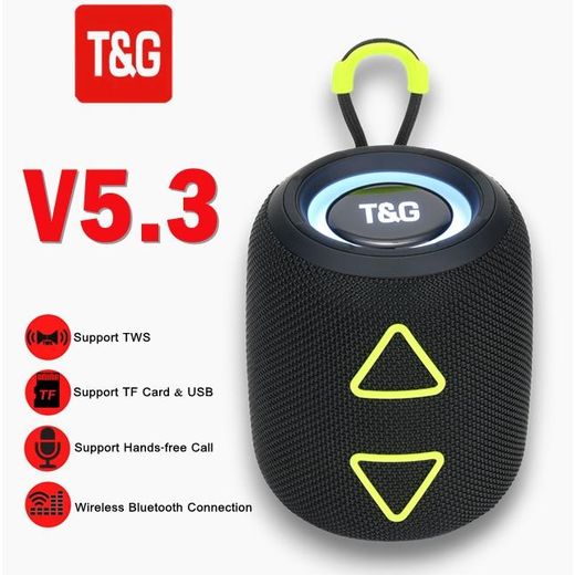 T&G Rechargeable Portable Bluetooth Speaker - Multicolour - image 3