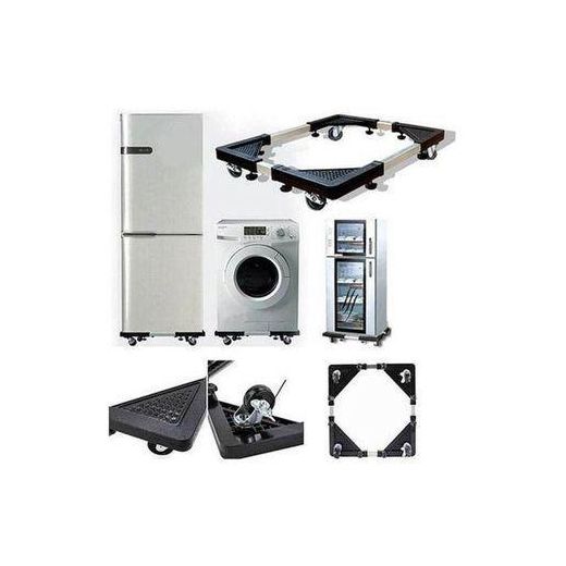 Generic Fridge And Washing Machine Stand Mount Mover Base Adjustable Stand Trolley - Black - image 3