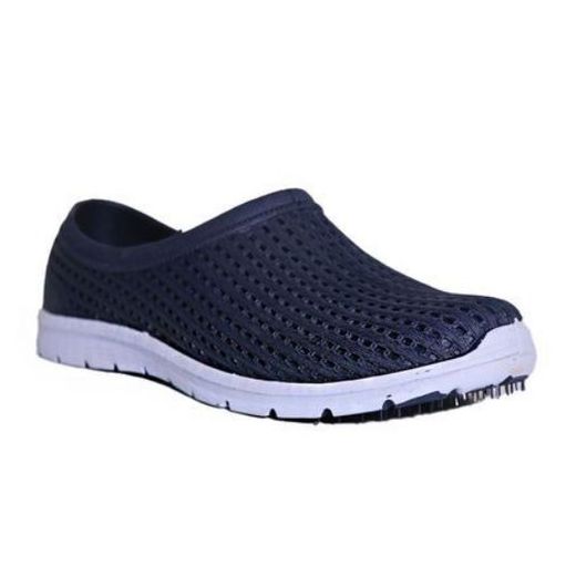 Bata Men’s Lightweight Breathable Slip-On Mesh Walking Shoes with Flexible Comfort Sole for Casual Everyday Wear – Navy Blue