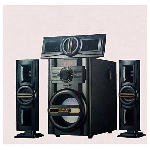 Djack 3.1 Channel Multimedia Speaker System With FM Radio Bluetooth Woofer- Black.. - image 2