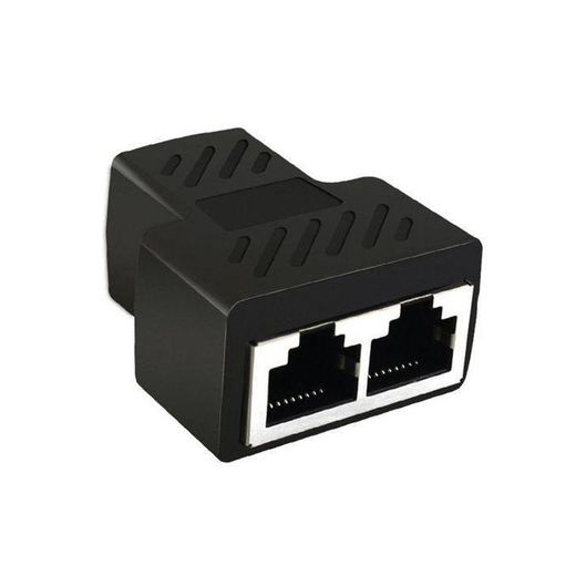 Generic 1 To 2 Ways RJ45 Ethernet LAN Network Splitter Double Adapter Ports Coupler Connector Extender Adapter Plug Connector Adapter