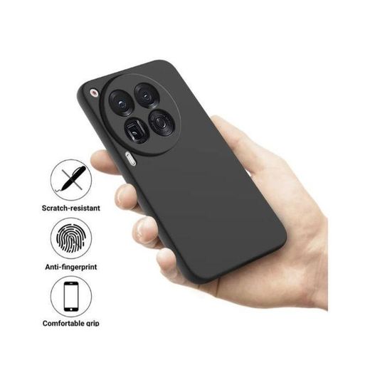 Tecno Camon 30 And Camon 30 Pro Luxury Soft Rubber Liquid Silicone Skin Touch Feel Cover Case - Matte Black - image 2