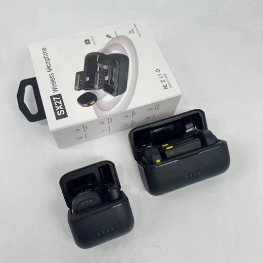 Generic SX27 Professional Dual Lavalier Wireless Microphone with Magnetic Clips Dual Transmitter and Receiver AI Noise Reduction Charging Case for PhotographNoise Cancellation, iPhone and Type-C Devices, Ideal for Live Streaming and Video Recording - image 3