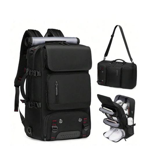 Genetic Travel Backpack for Women Men Carry On Backpack fits 16” Laptop Waterproof Convertible Backpack. Multcolour