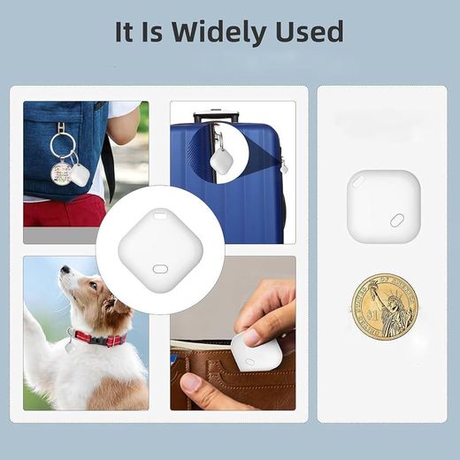 Generic Bluetooth Key Finder Smart Item Locator for Keys Wallet Bags and Luggage IP67 Waterproof Mini Tracker Works with Apple Find My iOS campatible Only Privacy Protection Lost Mode (1 Pack)- White - image 4