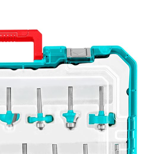 TOTAL 24 Pcs Router Bits Set 12mm - image 3