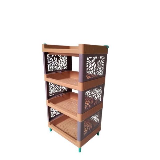4 layers multifunctional plastic kitchen trolley