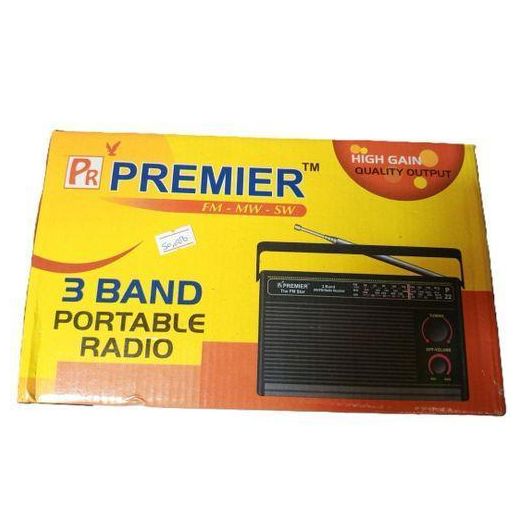 Premier  Portable FM/AM Radio - Black. - image 2