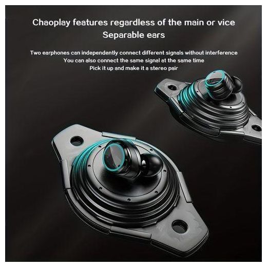 TiLECC TiLECC M25 Wireless Earbuds  Bluetooth 5.1 LED Display Black - image 3