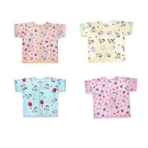 Generic Baby Cotton Front Open Half Sleeves Top Half Sleeve Jhabala,Regular Fit T-Shirt Gift Set - image 2