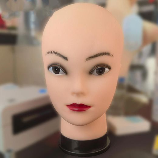 Fiomi female mannequin head dummy commonly used for styling or displaying wigs, hats, and other accessories. - image 2