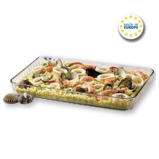 Borcam Rectangle Bakeware Casserole Dish With Heat Resistant Oven Microwave Safety - Clear - image 2