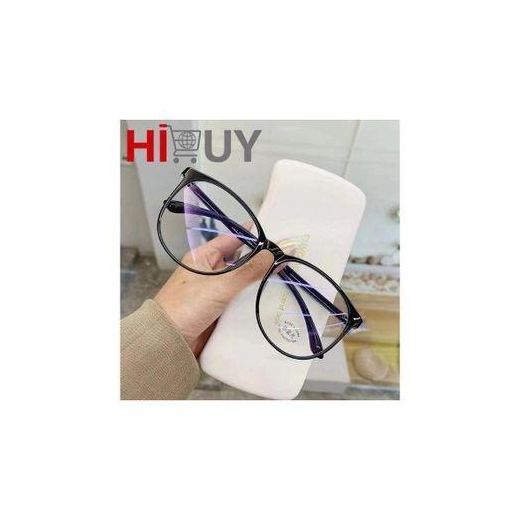 Fashion HIBUY Classic unisex black frame anti blue light eye protection glasses+free glasses case