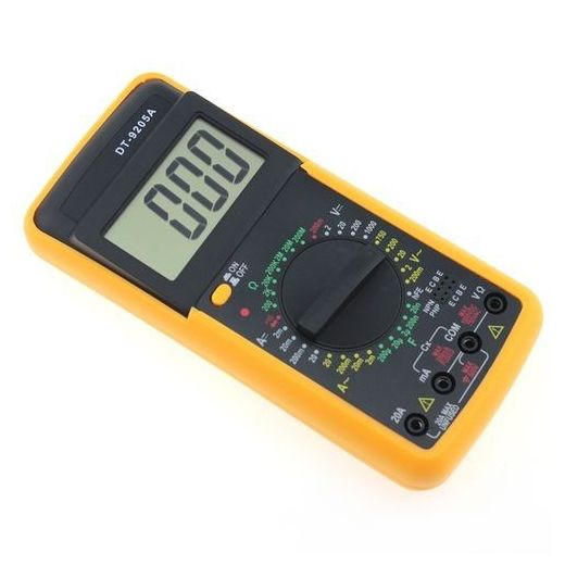 Digital Multimeter AC/DC Voltmeter Ammeter Voltage Multi Tester - Black,Yellow - image 2