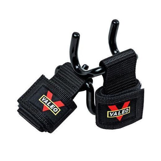 Generic 2Pcs lot Weight Lifting Hanger Hand Bar Wrist Straps Glove Weightlifting Strength Training Gym Fitness Support Lift Grip Belt Hook for bars and traction Valeo Power Lifting Hangers - image 2