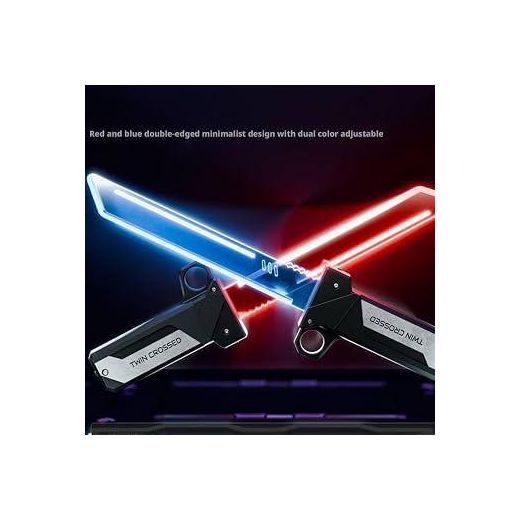 Generic Sparkblade Swordd with Dual LED Light and Spray Effect,Retractable Lightsabers,Light up Swordd USB-C Recharge,Perfect for Halloween,Christmas New Year Party Cosplay Rave - image 3