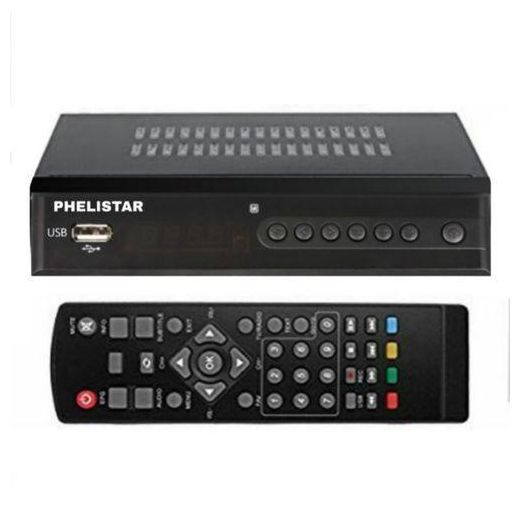 Generic Phelistar 3600 Free To Air Decoder, No Monthly subscription Of Local channels – Black
