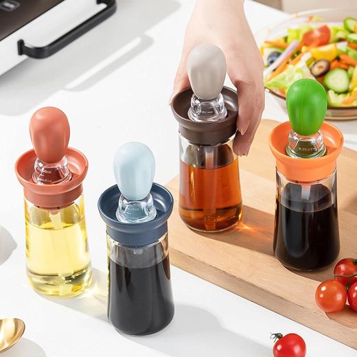 Generic Silicone Oil Bottle Baking Silica Gel Quantitative Brush Head - image 2