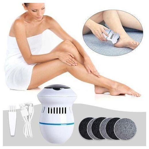 Generic Electric Foot Grinder Vacuum Callus Remover Foot Pedicure Tool Rechargeable Electronic Foot Files Clean Tools Foot Sharpener - Multicolor - image 2
