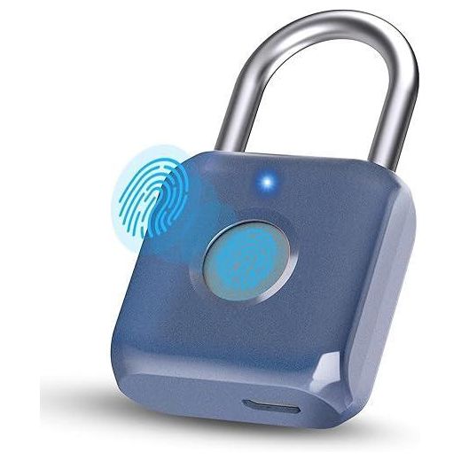 Generic Fingerprint Padlock USB Rechargeable Fingerprint Lock 20 Fingerprints